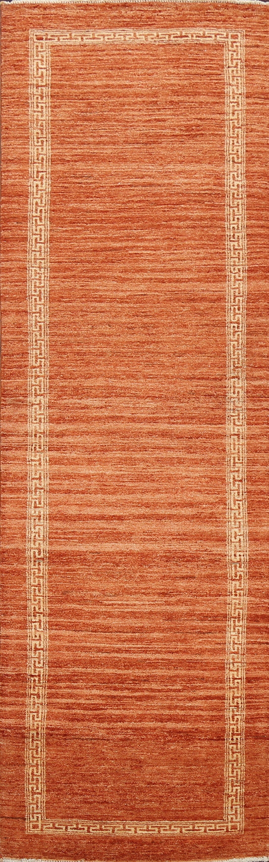 Contemporary Gabbeh Kashkoli Oriental Runner Rug 3x9