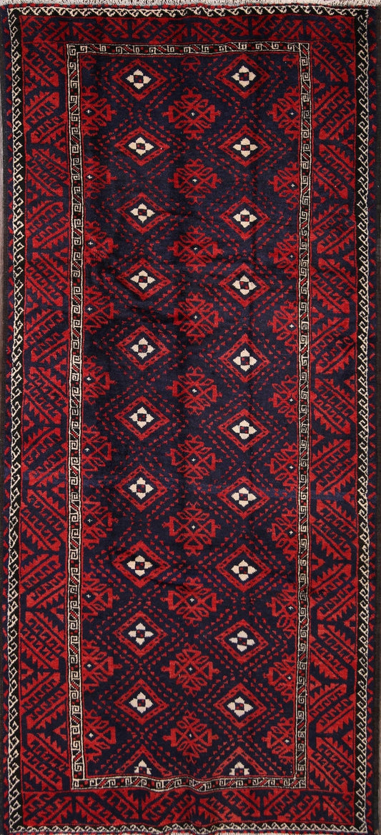 Geometric Balouch Persian Area Rug 5x10