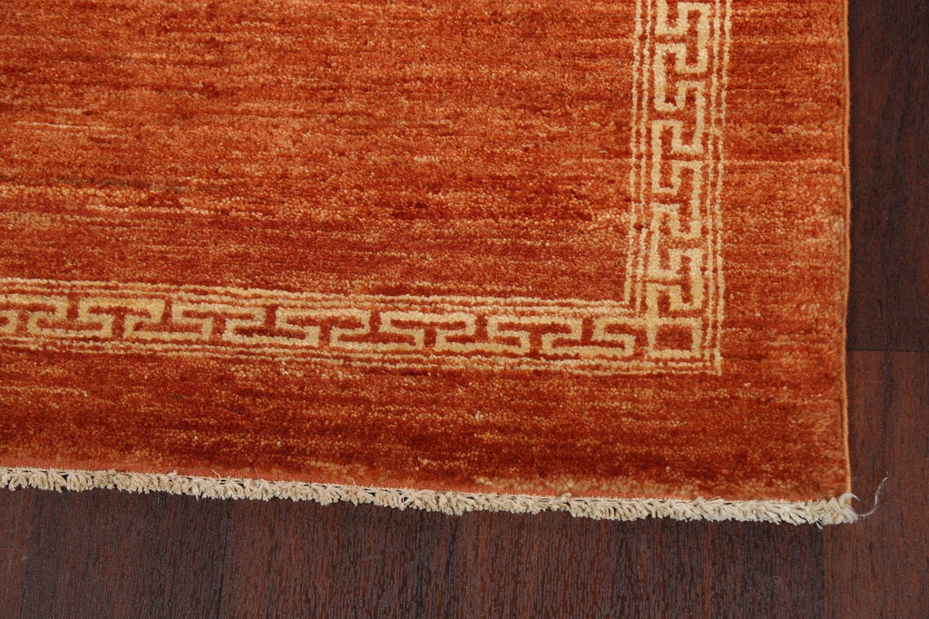 Contemporary Gabbeh Kashkoli Oriental Runner Rug 3x9