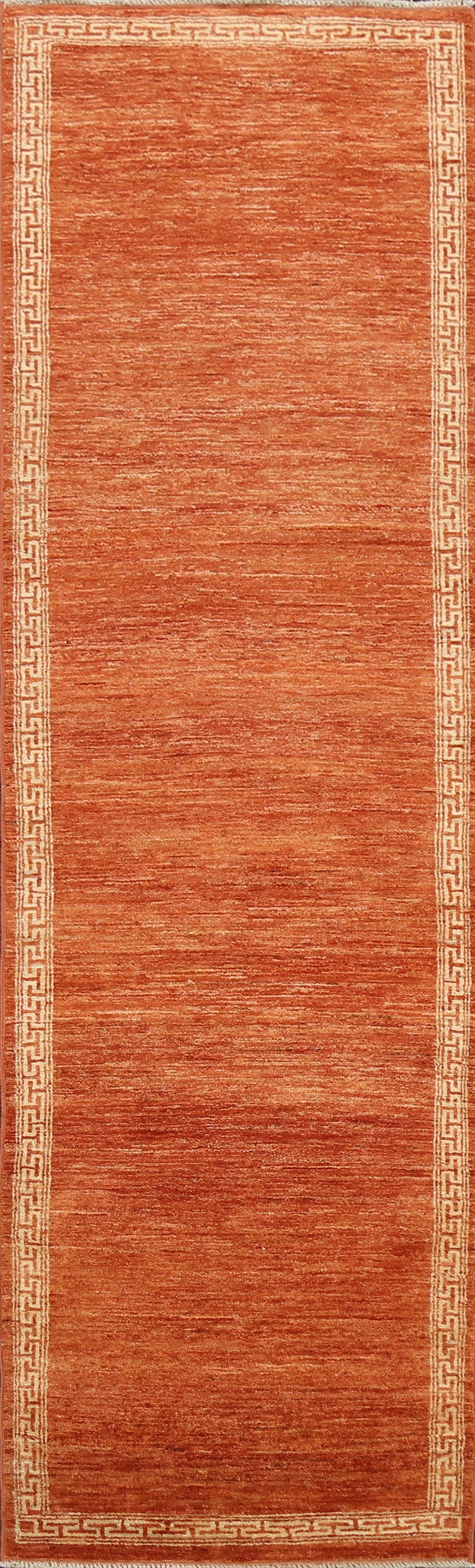 Contemporary Channel Gabbeh Kashkoli Oriental Runner Rug 3x9