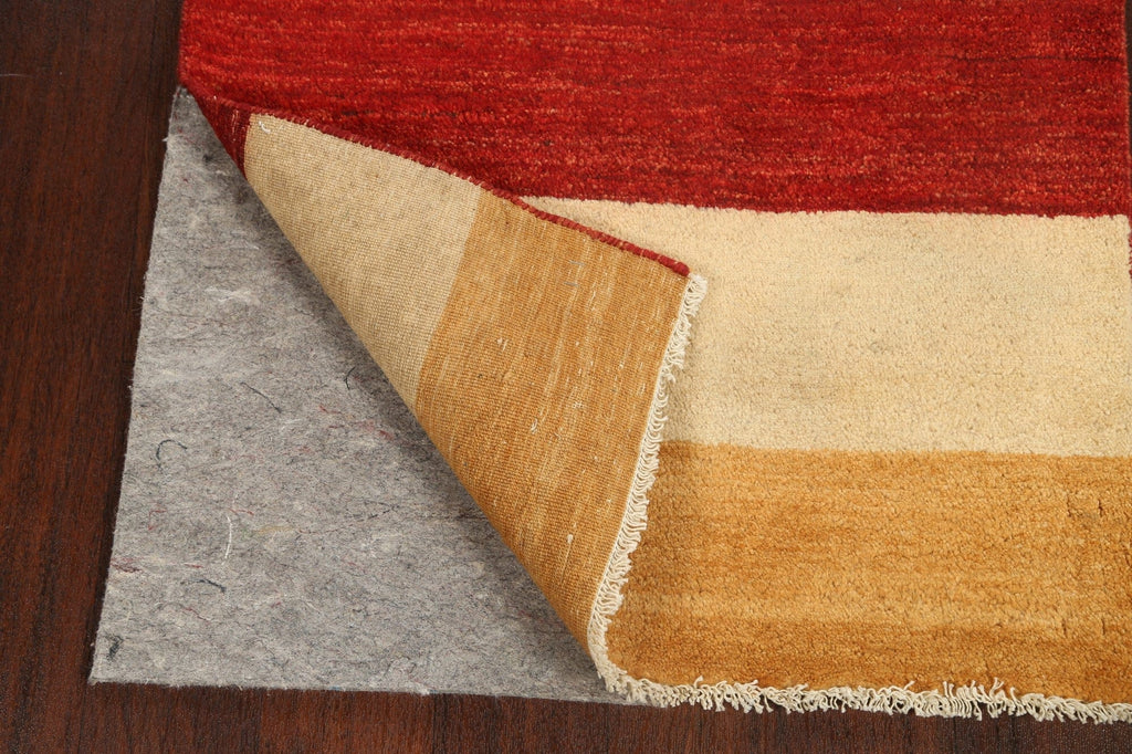 Stripe Modern Gabbeh Kashkoli Oriental Runner Rug 3x10