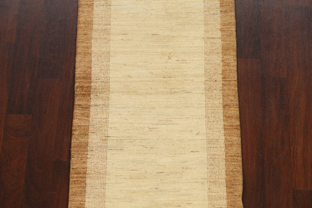 Contemporary Gabbeh Kashkoli Oriental Runner Rug 3x8