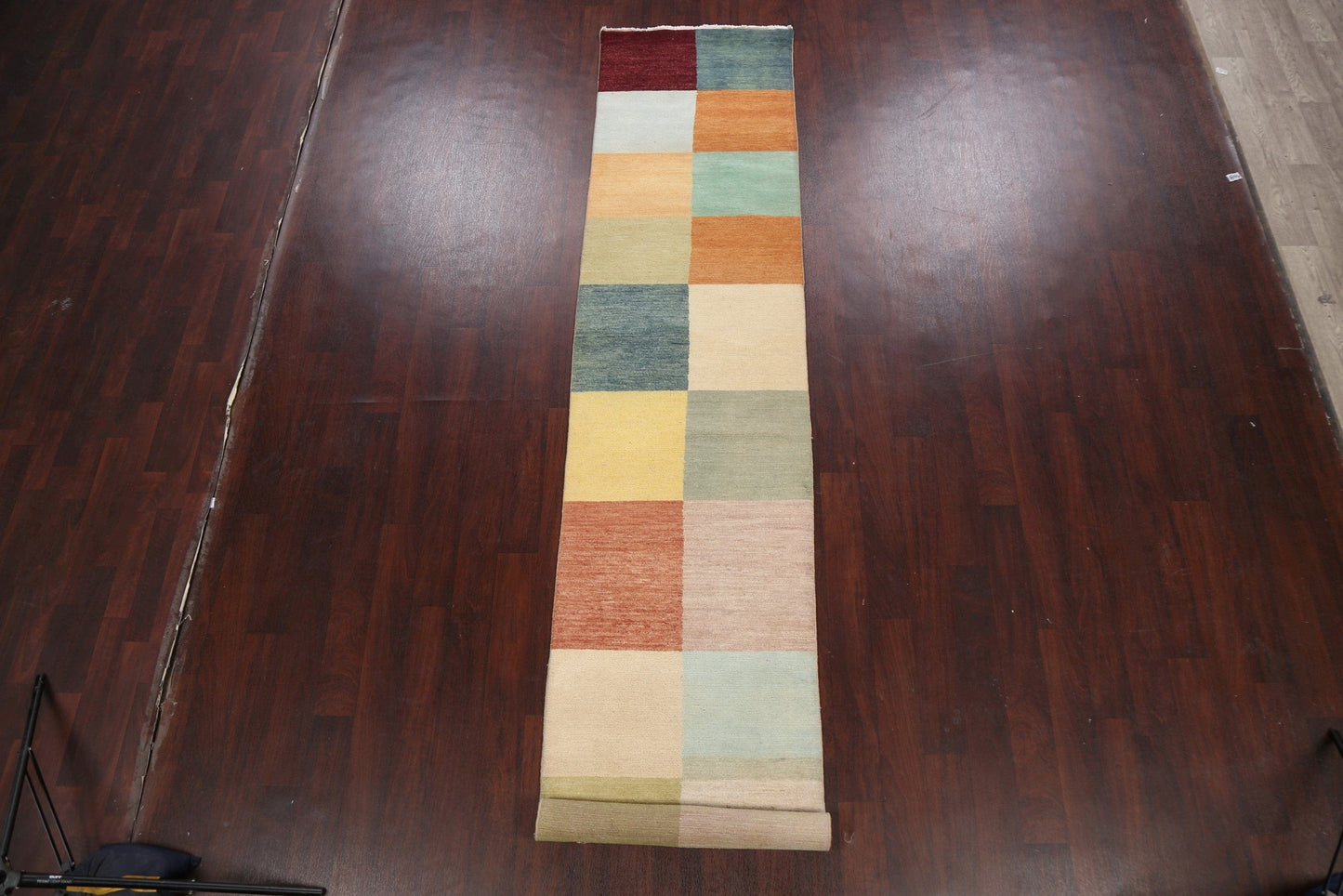 Contemporary Gabbeh Kashkoli Oriental Runner Rug 3x13