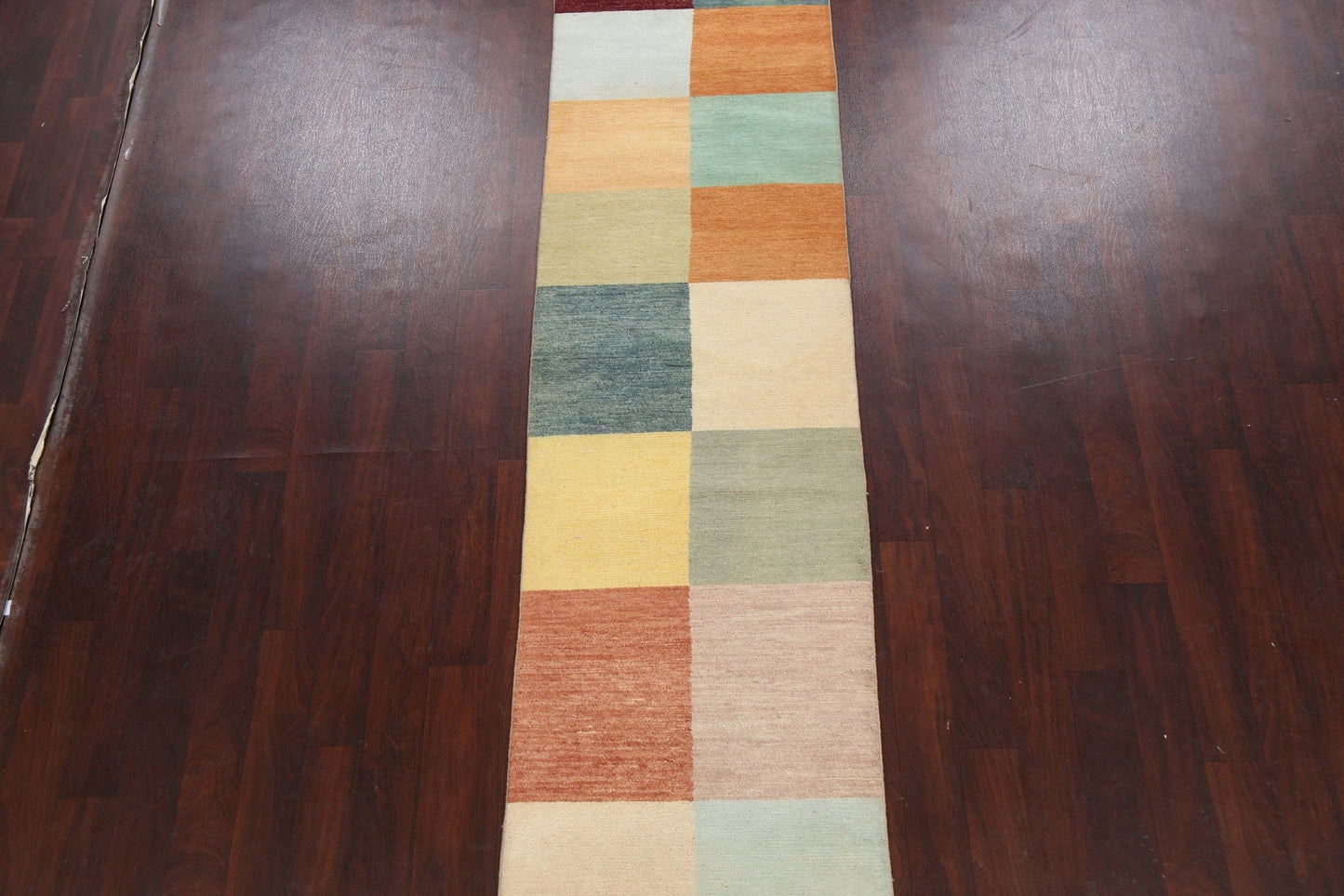 Contemporary Gabbeh Kashkoli Oriental Runner Rug 3x13