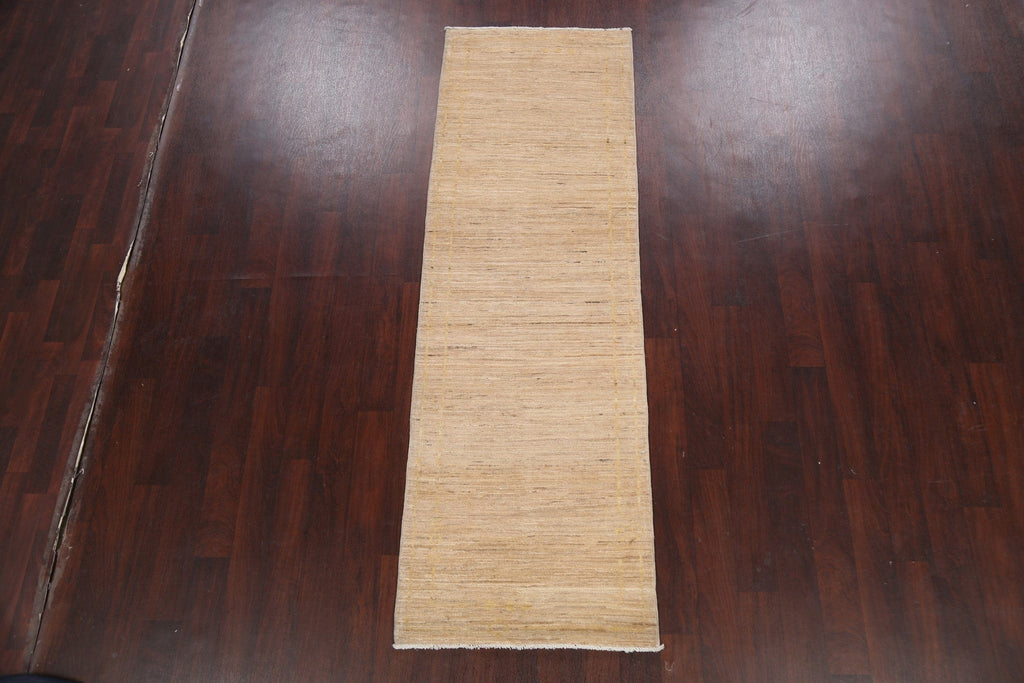 Abstract Modern Gabbeh Kashkoli Oriental Runner Rug 3x8