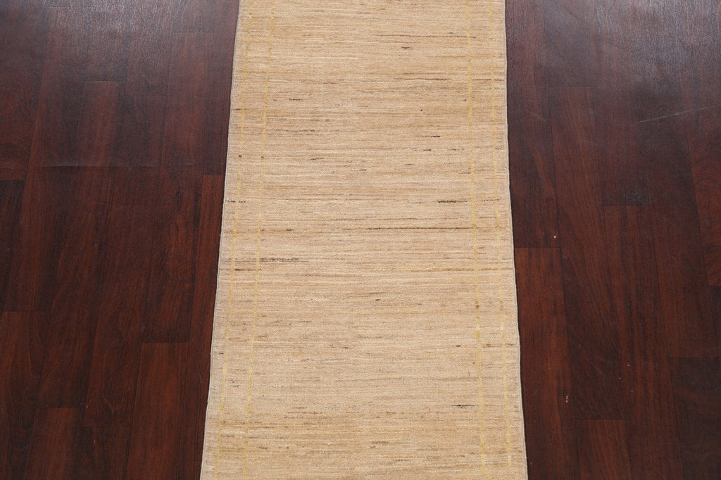 Abstract Modern Gabbeh Kashkoli Oriental Runner Rug 3x8