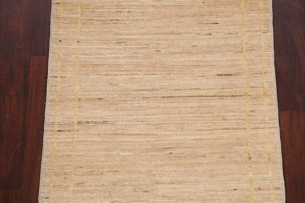 Abstract Modern Gabbeh Kashkoli Oriental Runner Rug 3x8