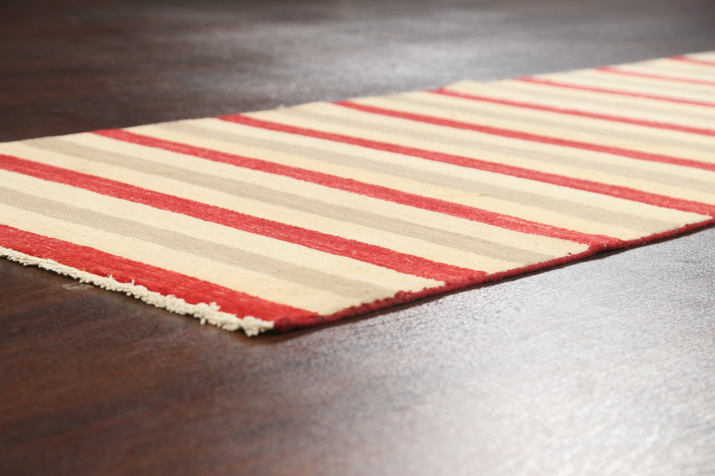 Stripe Modern Gabbeh Kashkoli Oriental Runner Rug 3x10