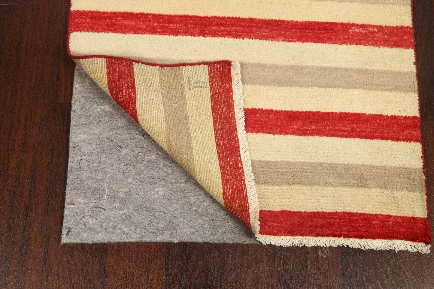 Stripe Modern Gabbeh Kashkoli Oriental Runner Rug 3x10