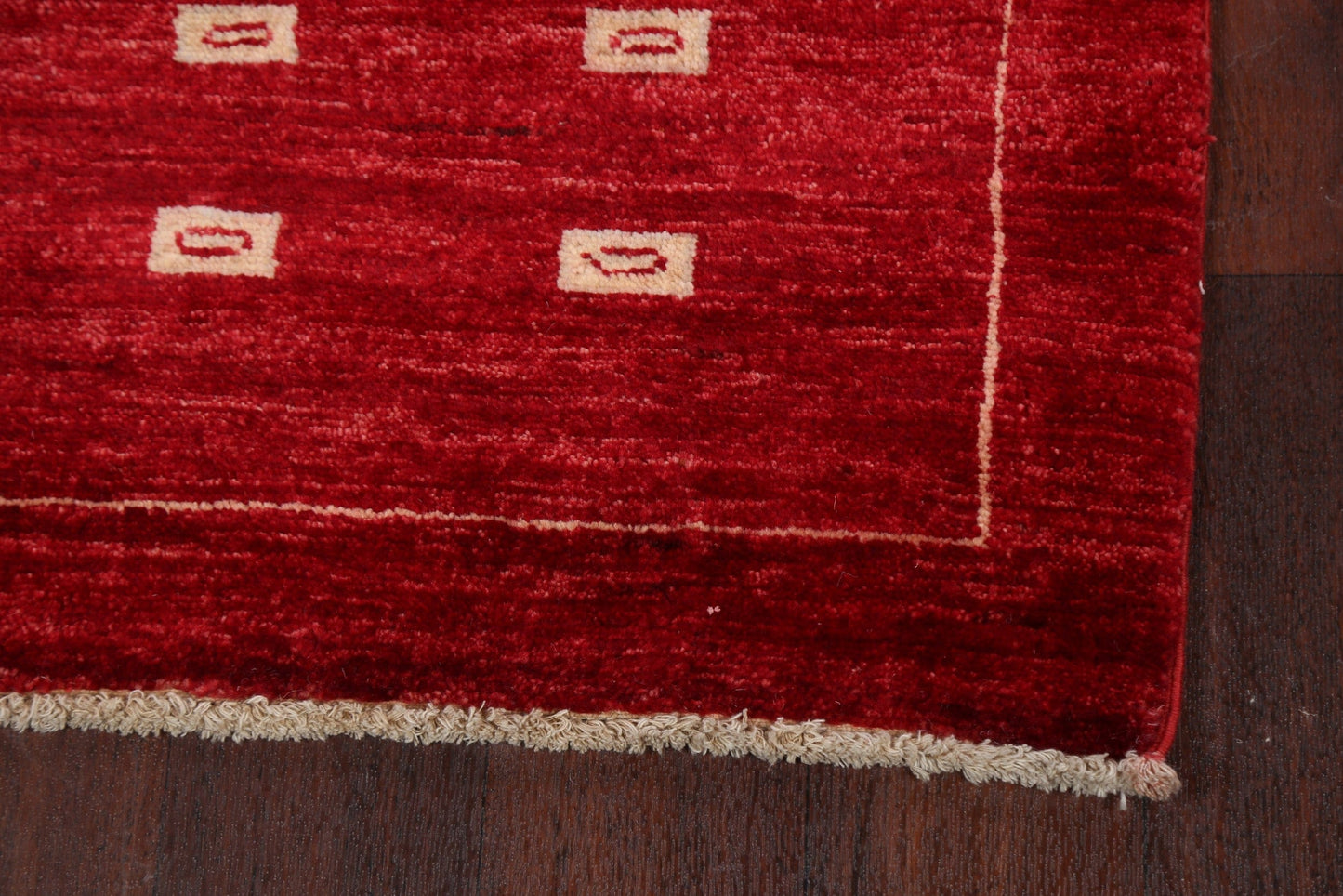 Geometric Gabbeh Kashkoli Oriental Runner Rug 3x8