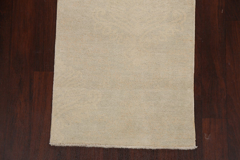 Contemporary Muted Gabbeh Kashkoli Oriental Runner Rug 3x10