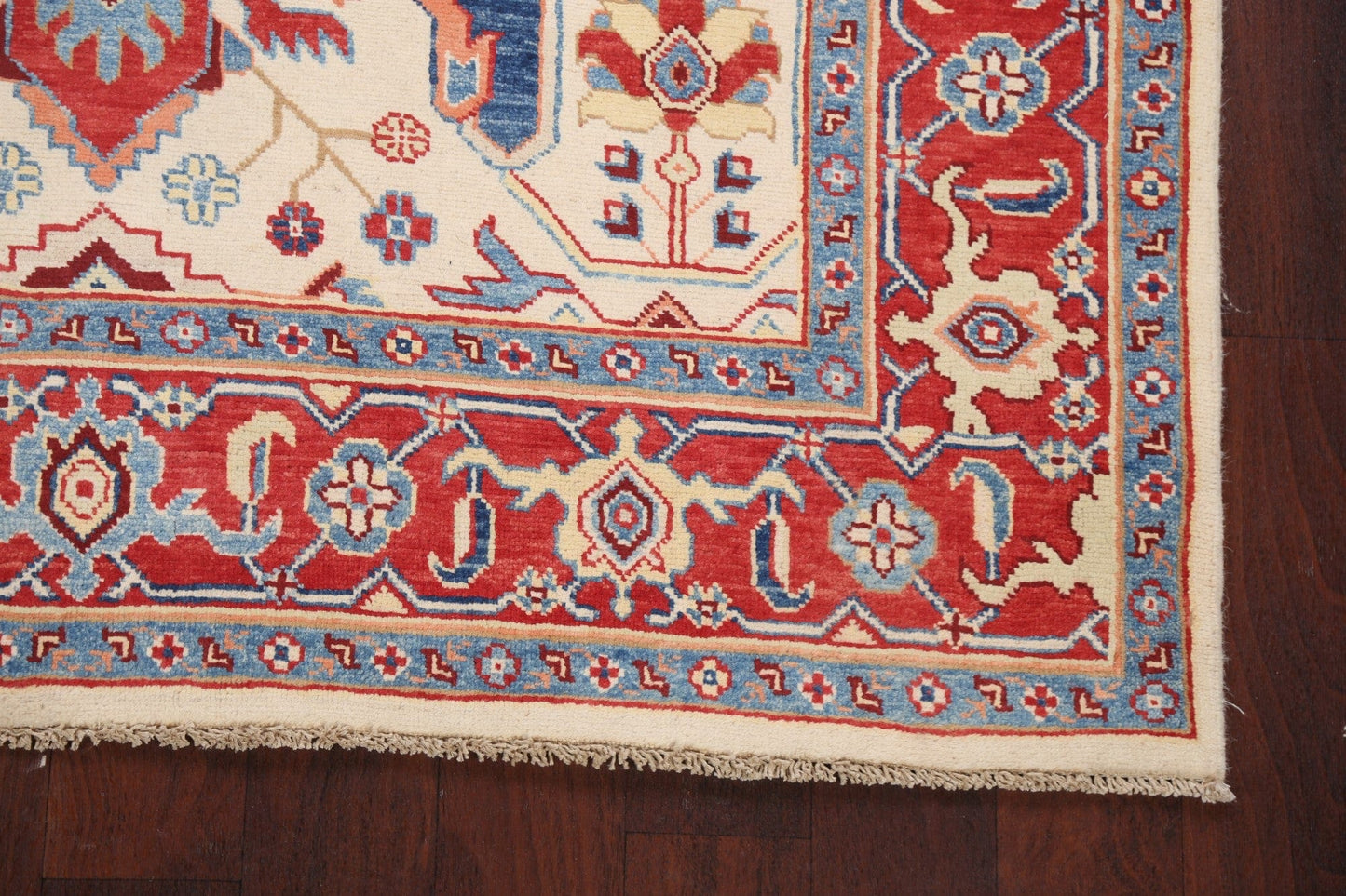 100% Vegetable Dye Super Kazak Oriental Area Rug 5x7