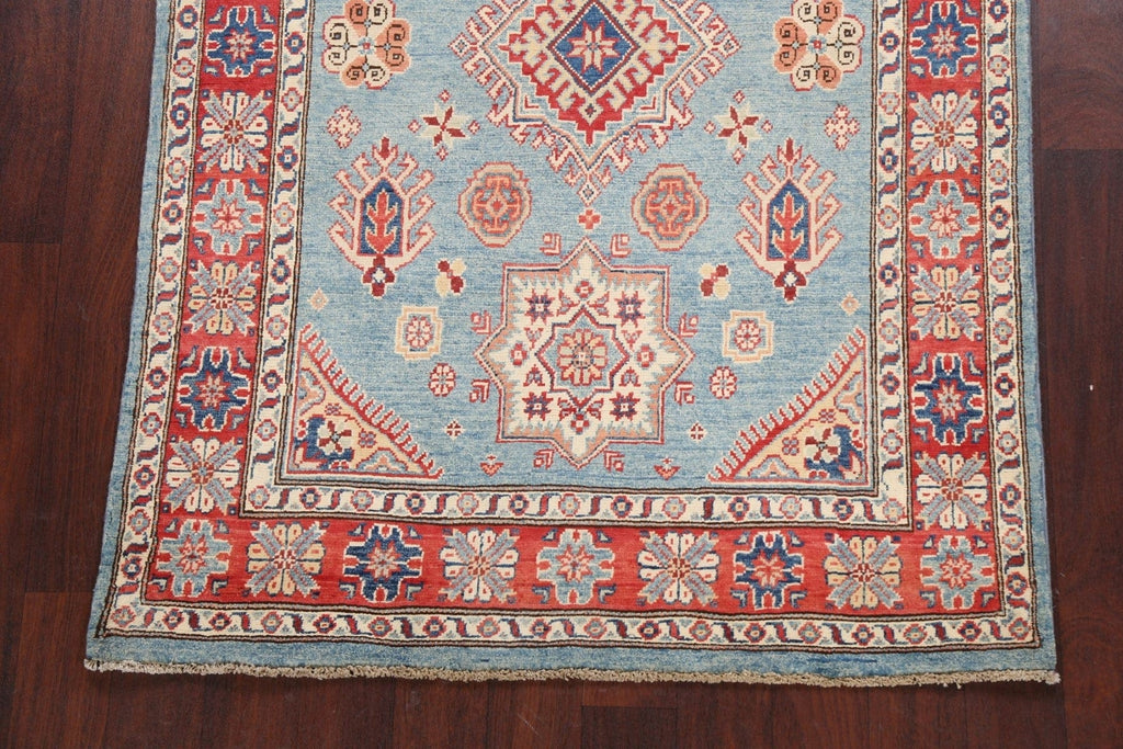 100% Vegetable Dye Super Kazak Oriental Area Rug 4x6