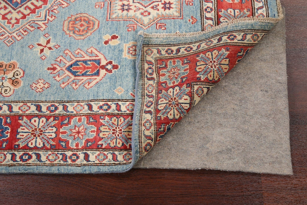 100% Vegetable Dye Super Kazak Oriental Area Rug 4x6