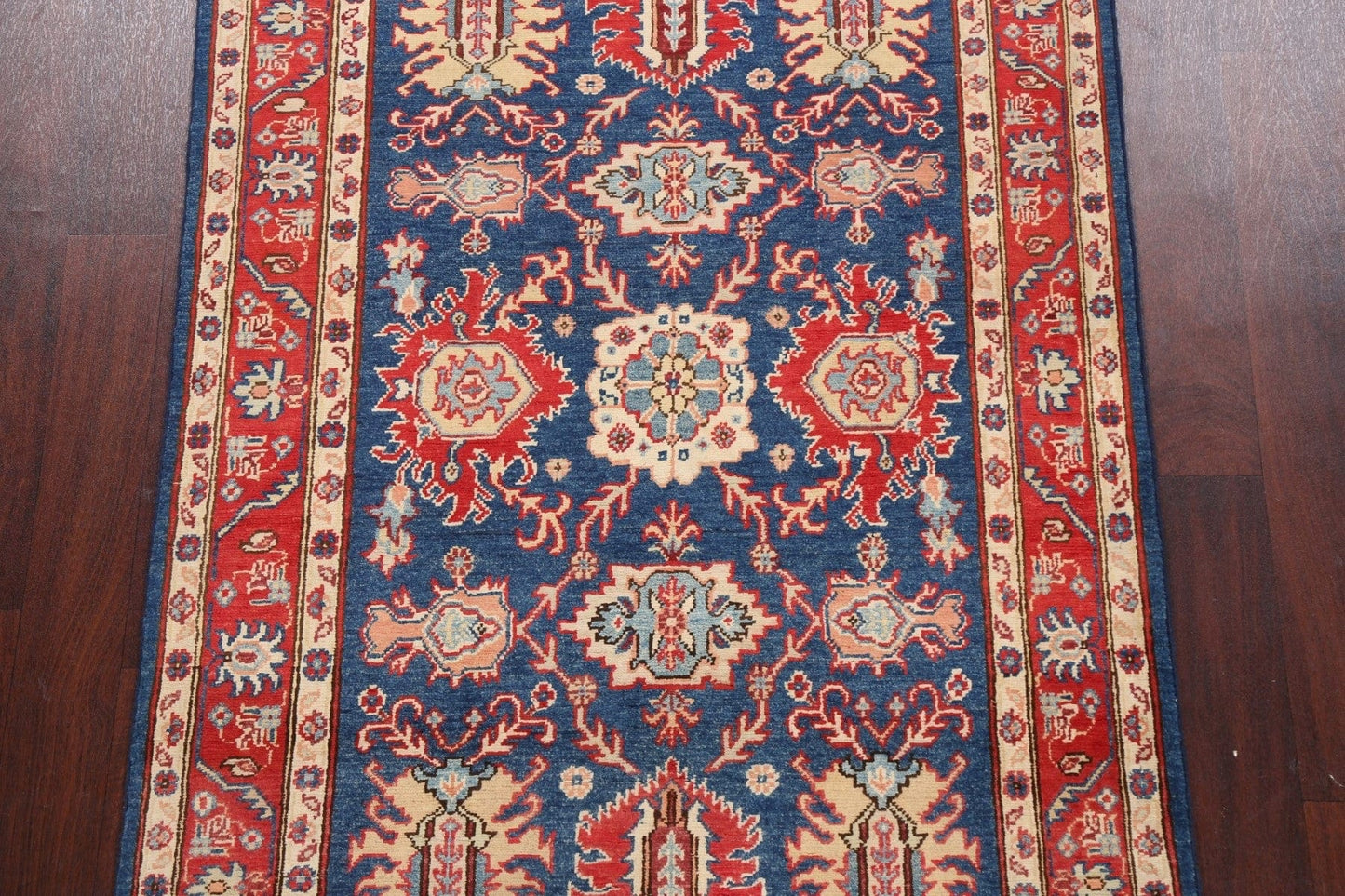 100% Vegetable Dye Super Kazak Oriental Area Rug 4x6