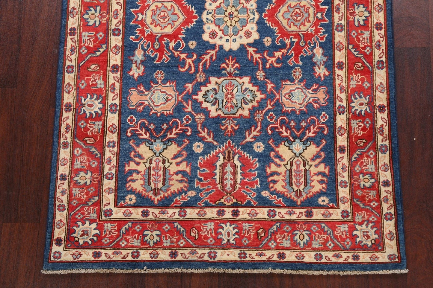 100% Vegetable Dye Super Kazak Oriental Area Rug 4x6