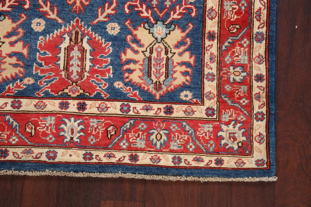 100% Vegetable Dye Super Kazak Oriental Area Rug 4x6