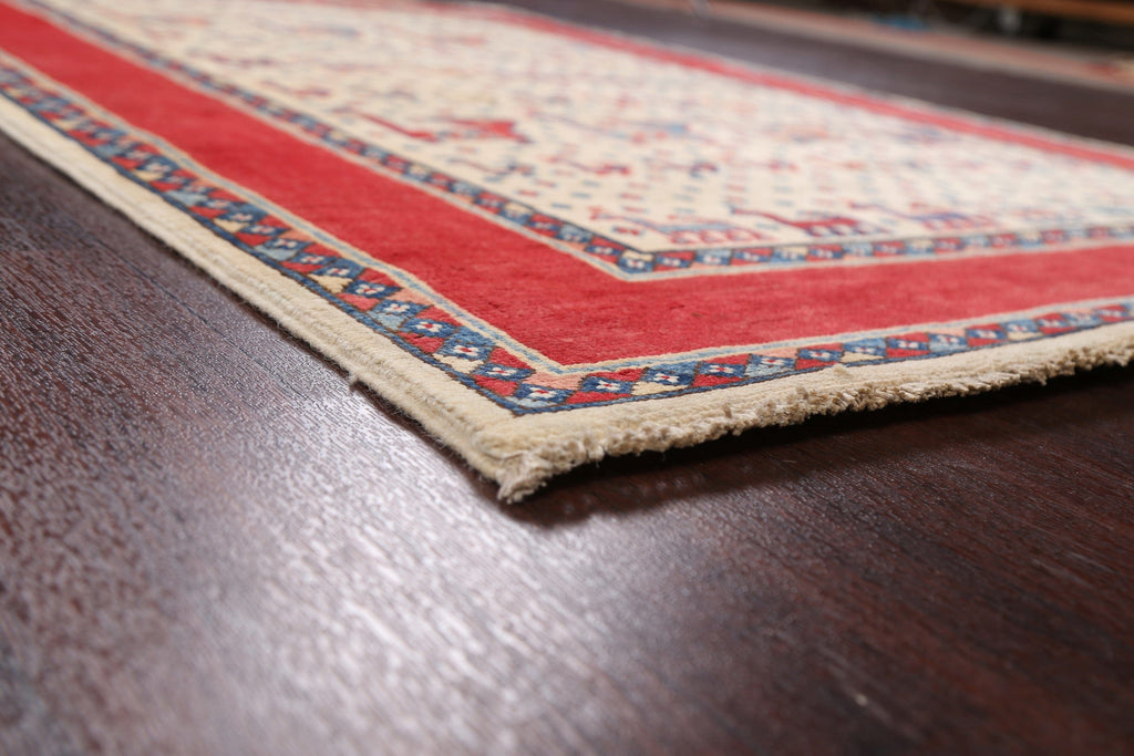 100% Vegetable Dye Super Kazak Oriental Area Rug 4x6