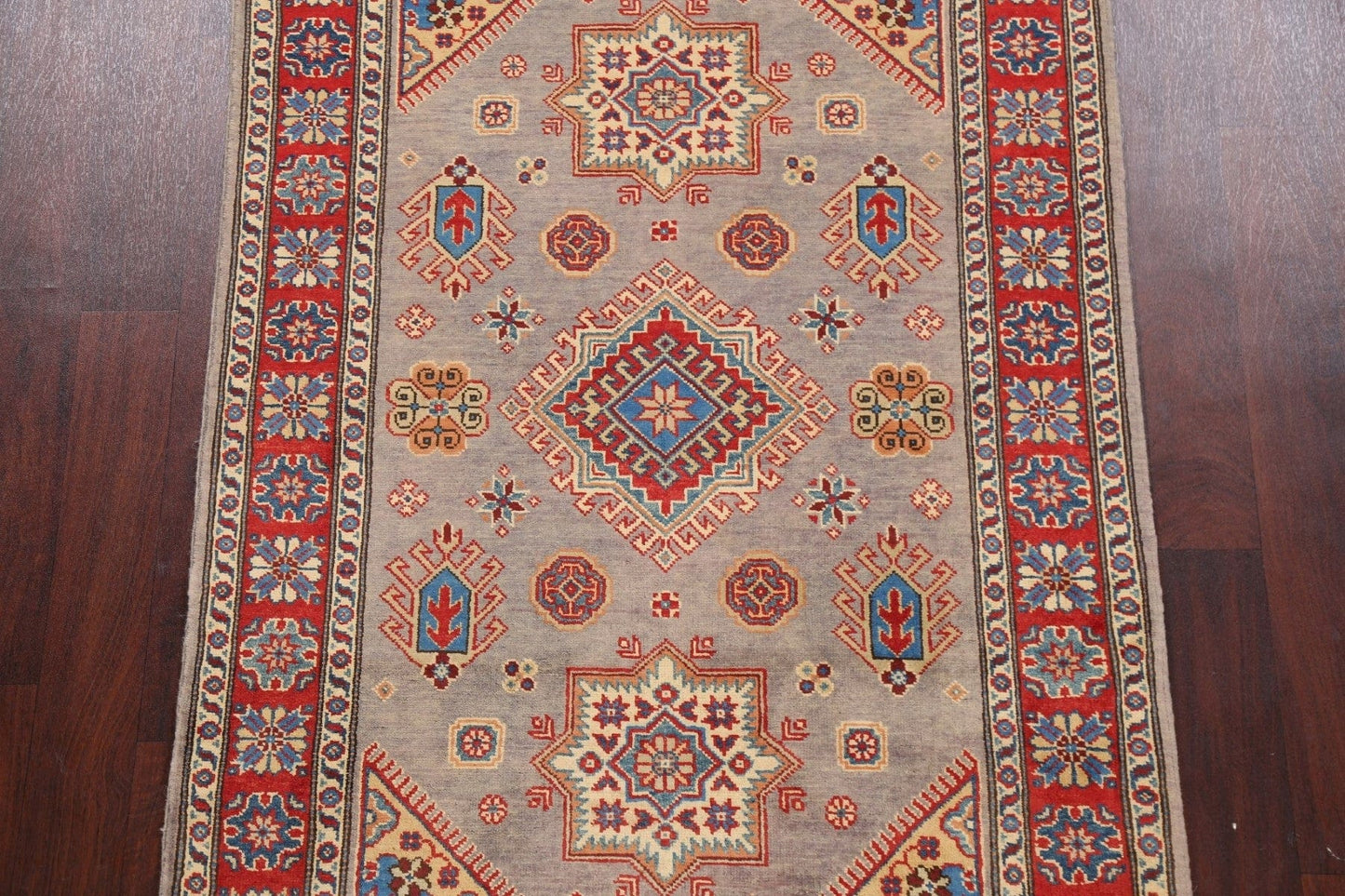 100% Vegetable Dye Super Kazak Oriental Area Rug 4x6