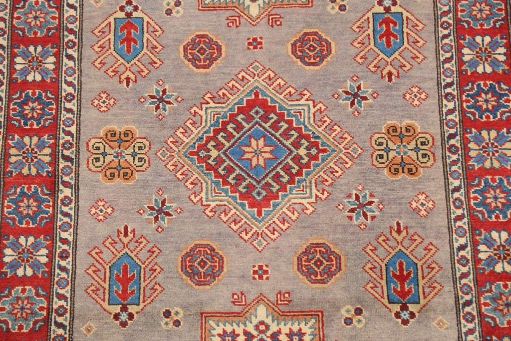 100% Vegetable Dye Super Kazak Oriental Area Rug 4x6