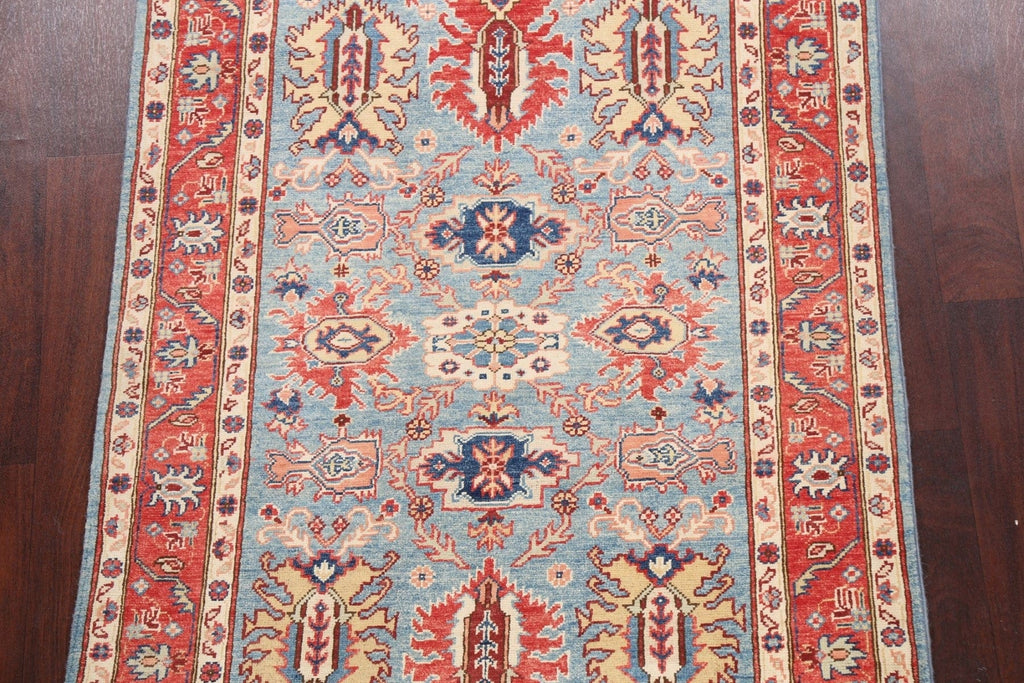 100% Vegetable Dye Super Kazak Oriental Area Rug 4x6