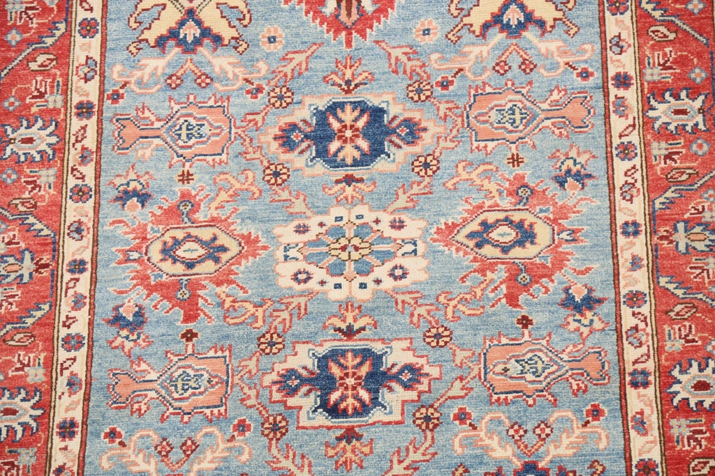 100% Vegetable Dye Super Kazak Oriental Area Rug 4x6