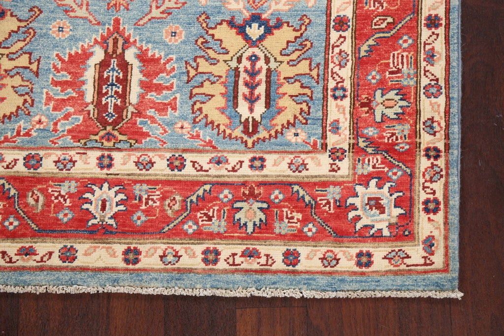 100% Vegetable Dye Super Kazak Oriental Area Rug 4x6