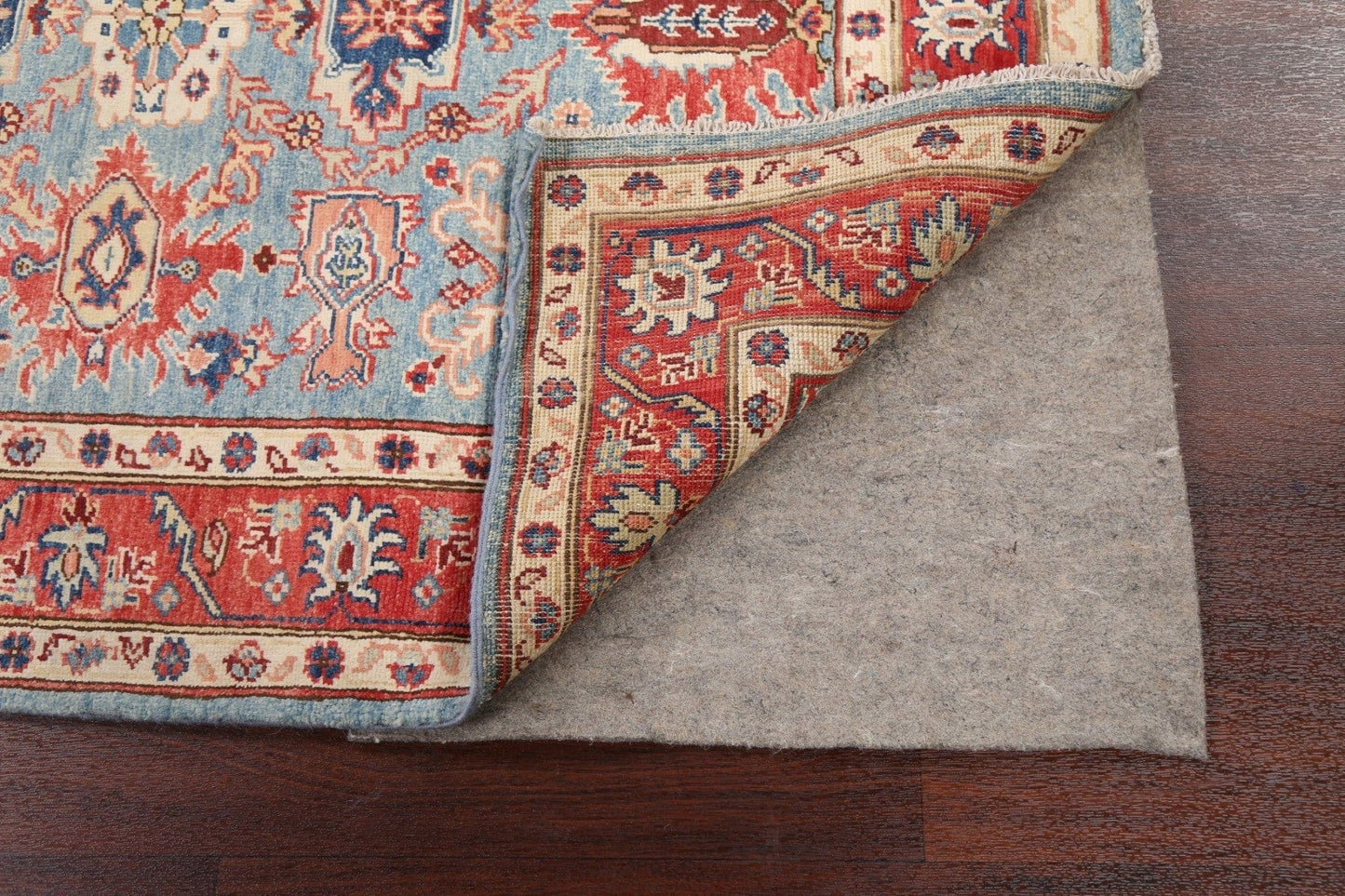 100% Vegetable Dye Super Kazak Oriental Area Rug 4x6