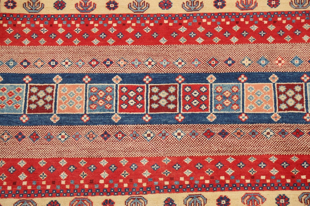 100% Vegetable Dye Super Kazak Oriental Area Rug 4x6