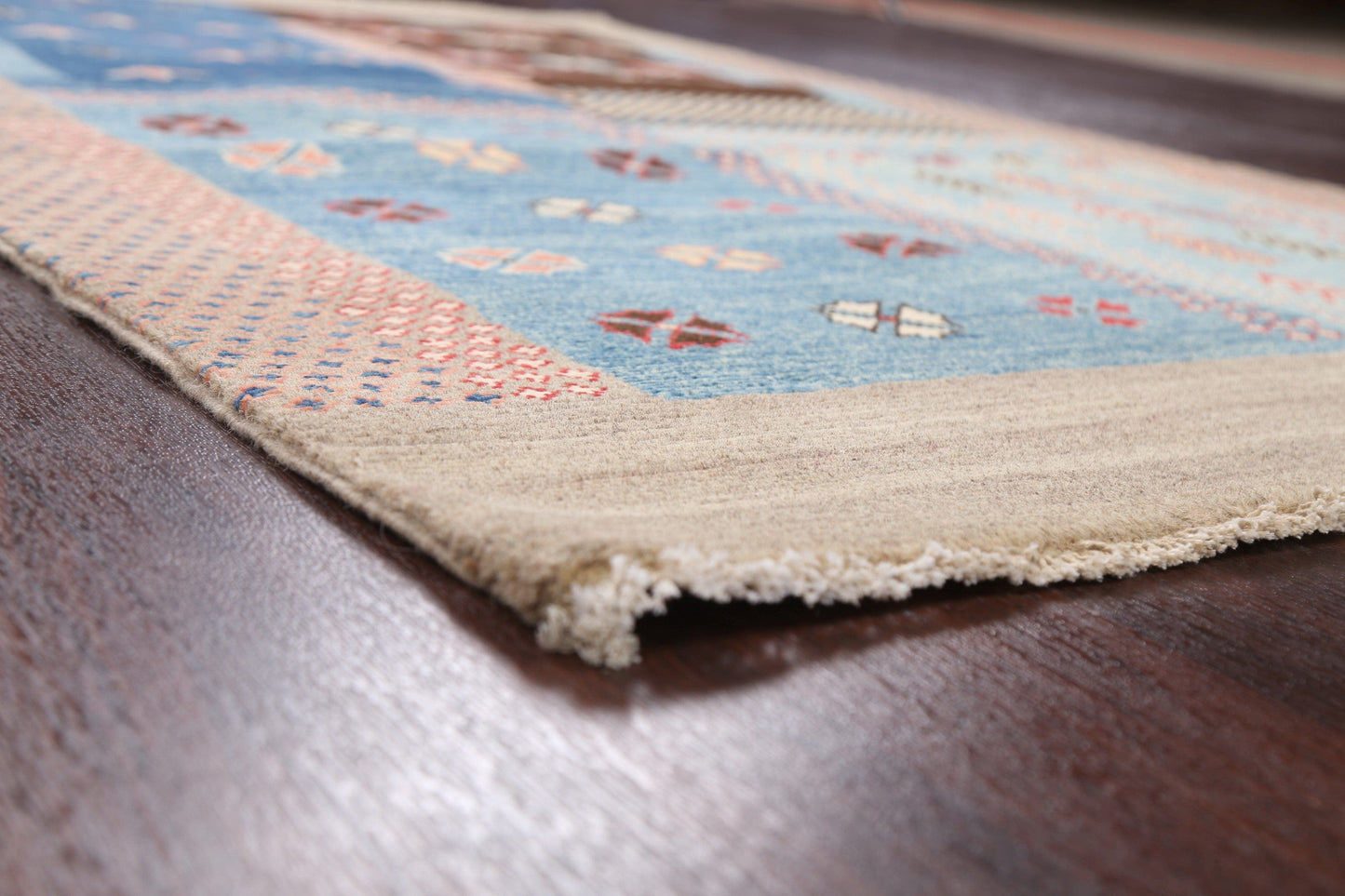 100% Vegetable Dye Super Kazak Area Rug 4x6