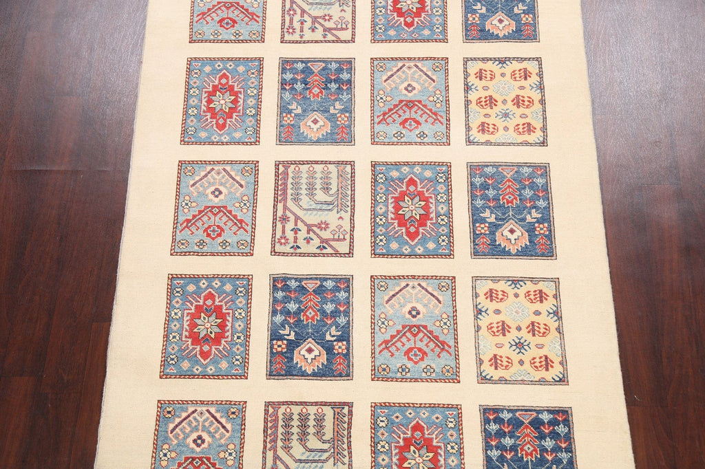 100% Vegetable Dye Super Kazak Oriental Area Rug 5x8