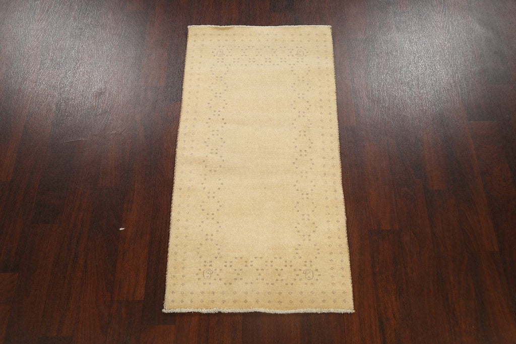 Contemporary Gabbeh Kashkoli Oriental Runner Rug 2x5