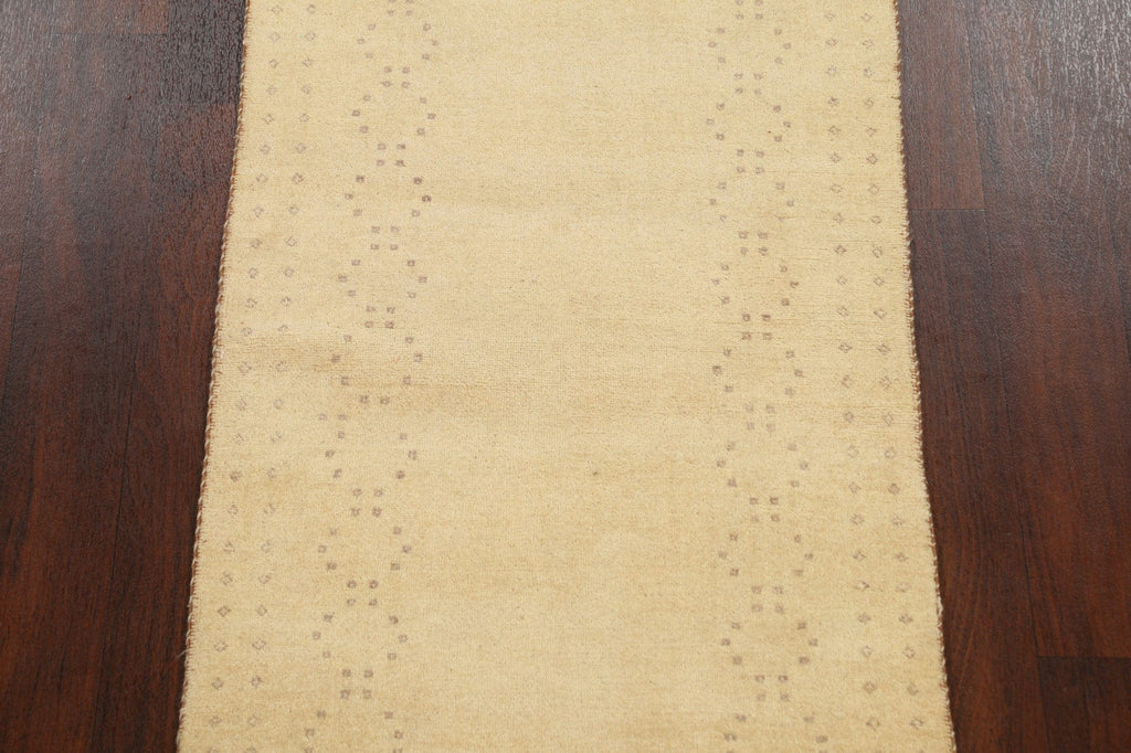 Contemporary Gabbeh Kashkoli Oriental Runner Rug 2x5