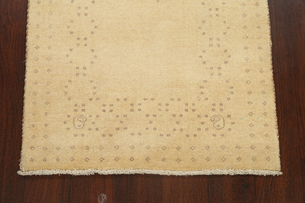 Contemporary Gabbeh Kashkoli Oriental Runner Rug 2x5