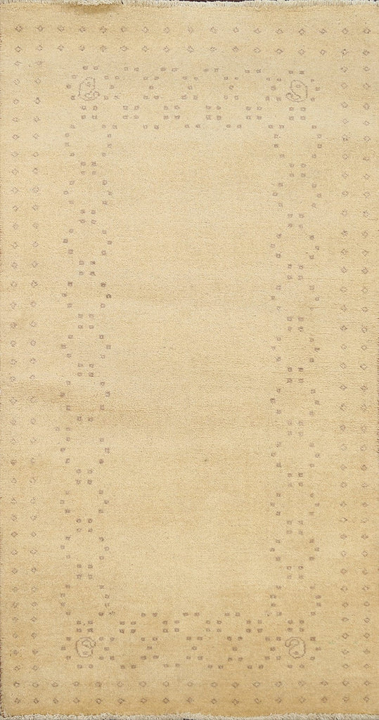 Contemporary Gabbeh Kashkoli Oriental Runner Rug 2x5