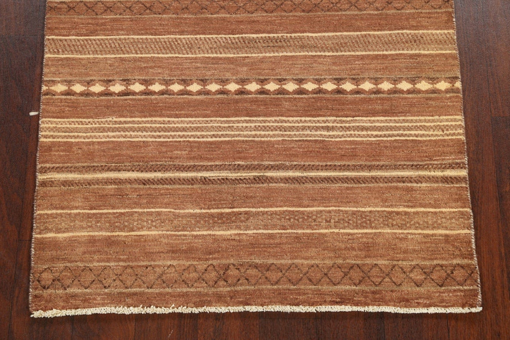 Contemporary Gabbeh Kashkoli Oriental Area Rug 3x5