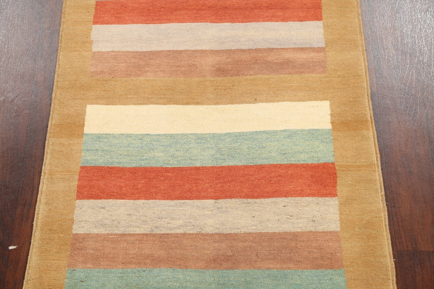 Stripe Contemporary Gabbeh Kashkoli Oriental Area Rug 3x5