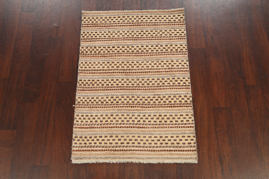 Contemporary Gabbeh Kashkoli Oriental Area Rug 3x4