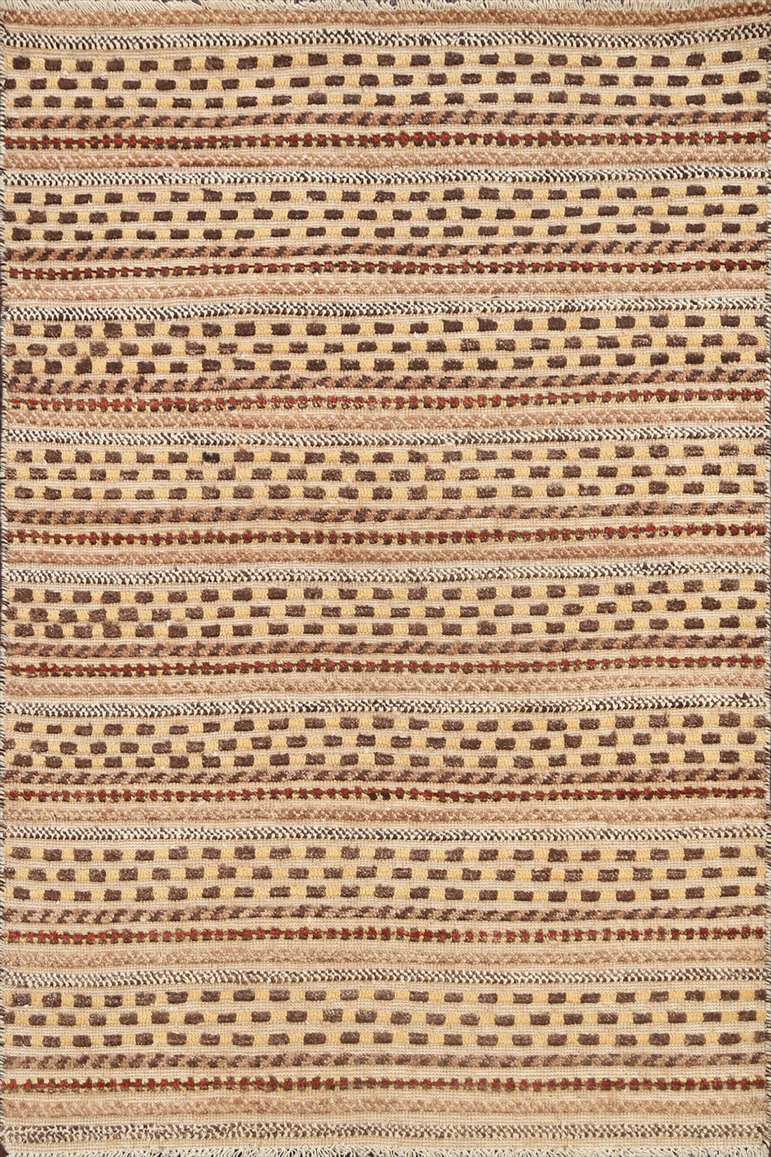 Contemporary Gabbeh Kashkoli Oriental Area Rug 3x4