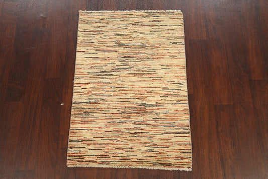 Abstract Modern Gabbeh Kashkoli Oriental Area Rug 3x4