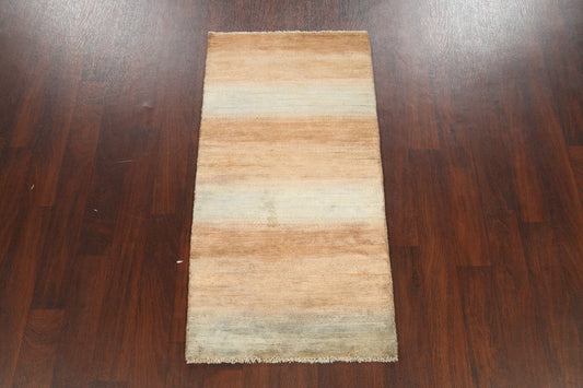 Contemporary Gabbeh Kashkoli Oriental Runner Rug 2x5