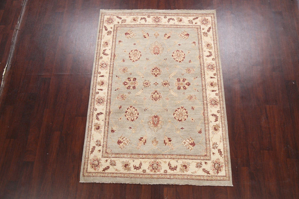 100% Vegetable Dye Peshawar Chobi Oriental Area Rug 5x7