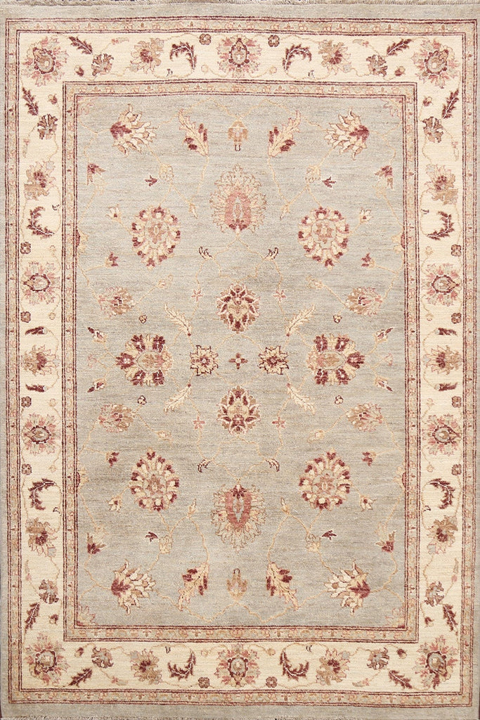 100% Vegetable Dye Peshawar Chobi Oriental Area Rug 5x7