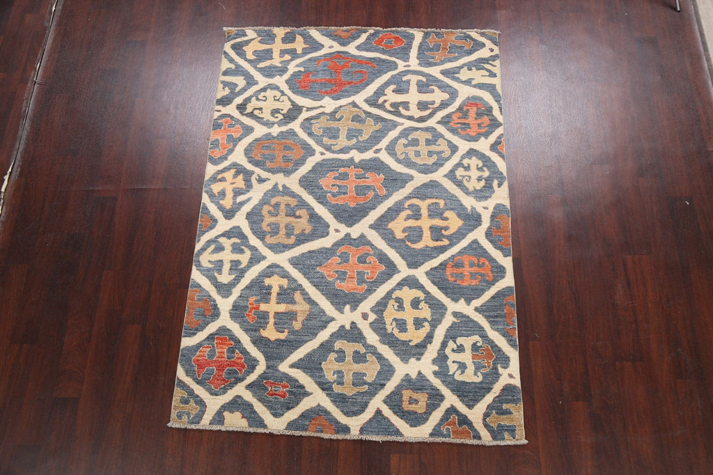 100% Vegetable Dye Oushak Oriental Area Rug 5x7