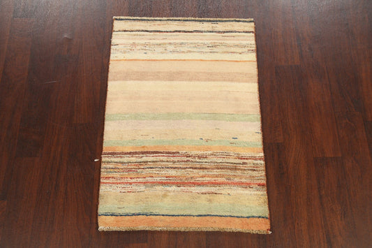 Abstract Contemporary Gabbeh Kashkoli Oriental Area Rug 3x4