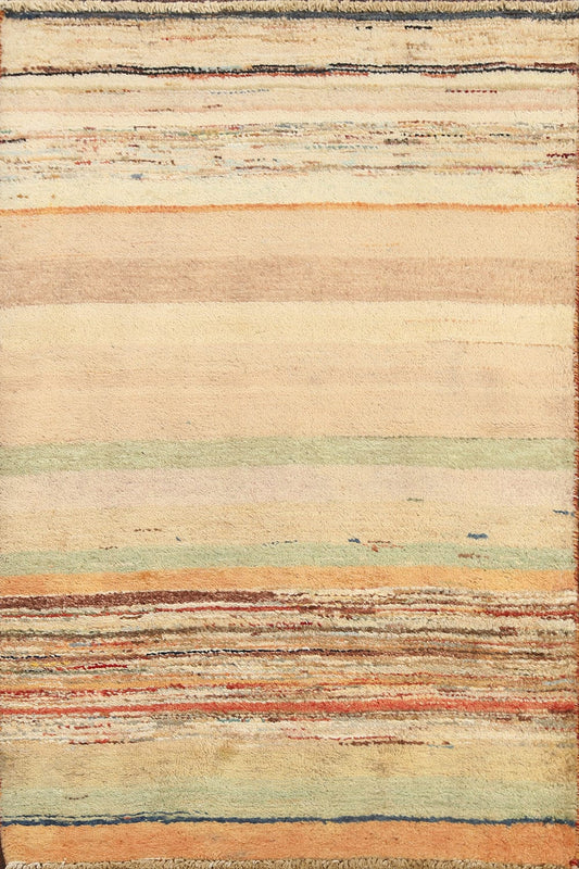 Abstract Contemporary Gabbeh Kashkoli Oriental Area Rug 3x4