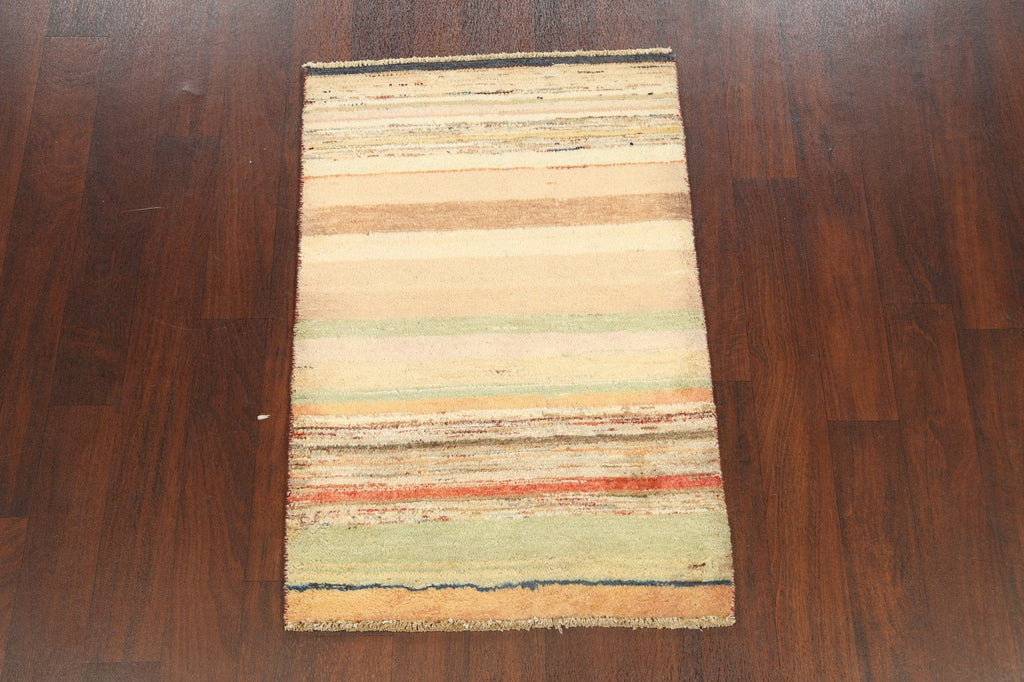 Contemporary Gabbeh Kashkoli Oriental Area Rug 3x4