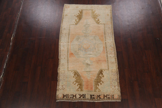 Muted Geometric Anatolian Oriental Area Rug 4x8