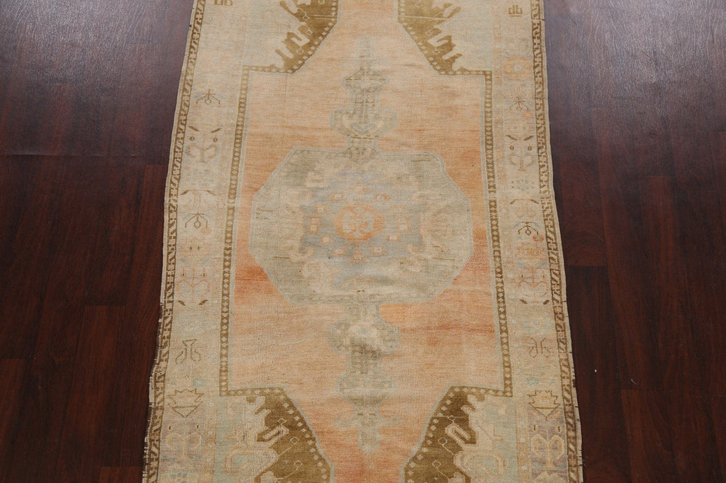 Muted Geometric Anatolian Oriental Area Rug 4x8