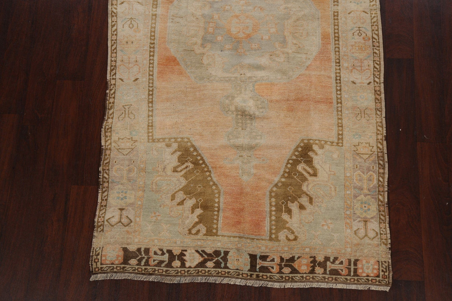 Muted Geometric Anatolian Oriental Area Rug 4x8